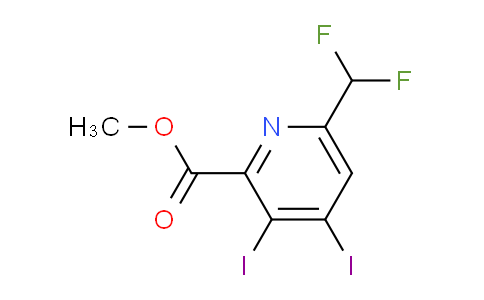 AM136414 | 1804710-38-0 | Methyl 6-(difluoromethyl)-3,4-diiodopyridine-2-carboxylate