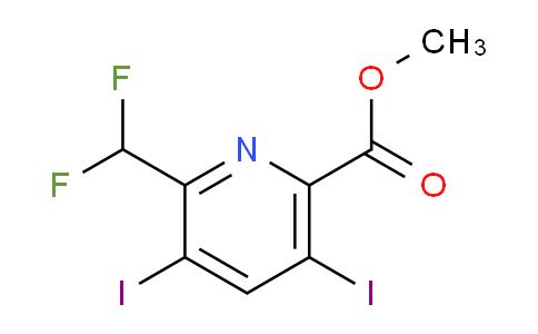 AM136416 | 1803705-46-5 | Methyl 2-(difluoromethyl)-3,5-diiodopyridine-6-carboxylate