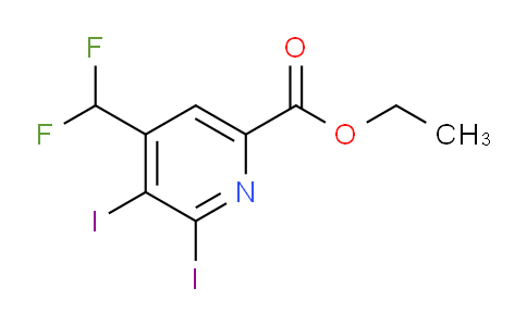 AM136418 | 1805254-72-1 | Ethyl 4-(difluoromethyl)-2,3-diiodopyridine-6-carboxylate