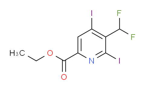 AM136421 | 1805049-31-3 | Ethyl 3-(difluoromethyl)-2,4-diiodopyridine-6-carboxylate