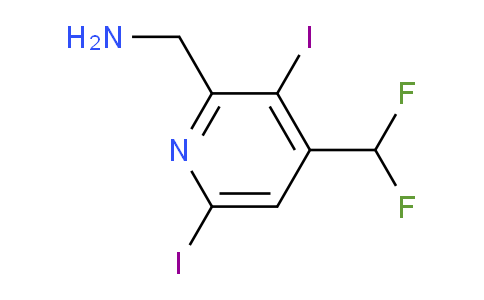 AM136428 | 1804691-00-6 | 2-(Aminomethyl)-4-(difluoromethyl)-3,6-diiodopyridine