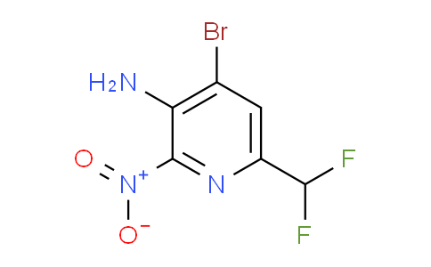 AM136434 | 1805334-10-4 | 3-Amino-4-bromo-6-(difluoromethyl)-2-nitropyridine