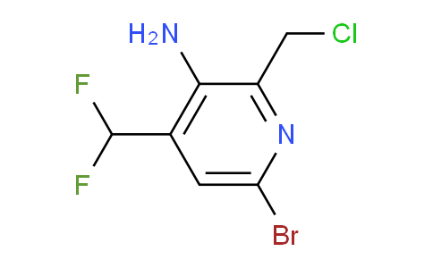 AM136447 | 1806050-57-6 | 3-Amino-6-bromo-2-(chloromethyl)-4-(difluoromethyl)pyridine
