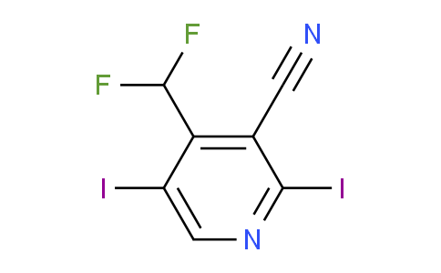 3-Cyano-4-(difluoromethyl)-2,5-diiodopyridine