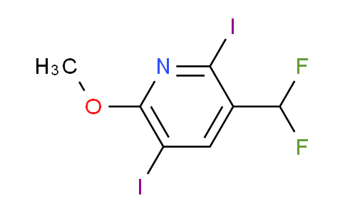 3-(Difluoromethyl)-2,5-diiodo-6-methoxypyridine