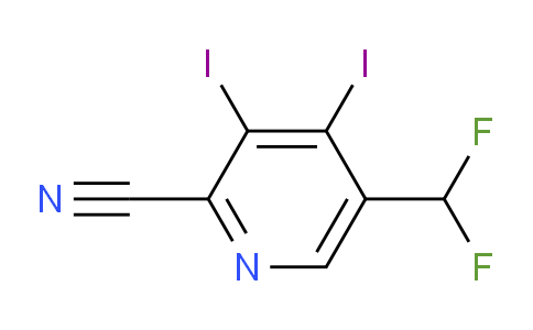 AM136472 | 1805156-33-5 | 2-Cyano-5-(difluoromethyl)-3,4-diiodopyridine