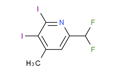6-(Difluoromethyl)-2,3-diiodo-4-methylpyridine
