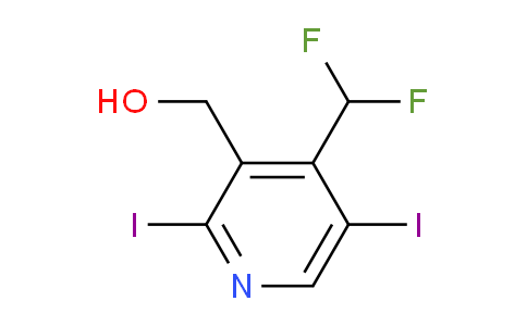 4-(Difluoromethyl)-2,5-diiodopyridine-3-methanol