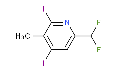 6-(Difluoromethyl)-2,4-diiodo-3-methylpyridine