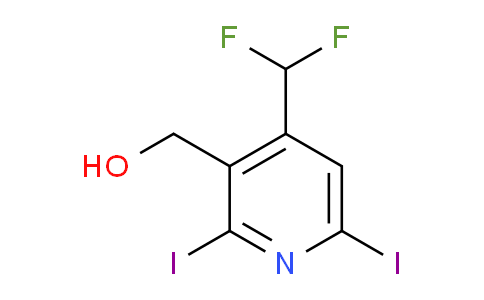 4-(Difluoromethyl)-2,6-diiodopyridine-3-methanol
