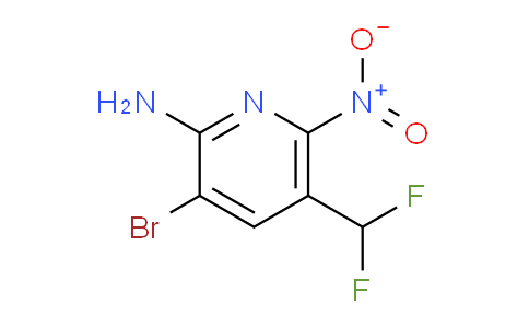 2-Amino-3-bromo-5-(difluoromethyl)-6-nitropyridine