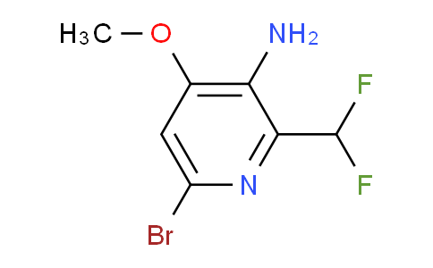 3-Amino-6-bromo-2-(difluoromethyl)-4-methoxypyridine