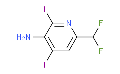 3-Amino-6-(difluoromethyl)-2,4-diiodopyridine