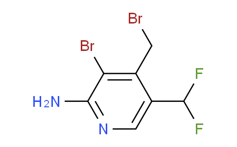 2-Amino-3-bromo-4-(bromomethyl)-5-(difluoromethyl)pyridine