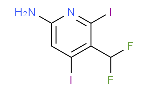 AM136516 | 1805291-56-8 | 6-Amino-3-(difluoromethyl)-2,4-diiodopyridine