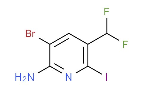 AM136527 | 1805095-27-5 | 2-Amino-3-bromo-5-(difluoromethyl)-6-iodopyridine