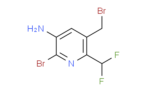 3-Amino-2-bromo-5-(bromomethyl)-6-(difluoromethyl)pyridine