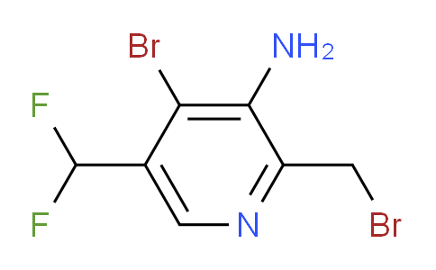 3-Amino-4-bromo-2-(bromomethyl)-5-(difluoromethyl)pyridine