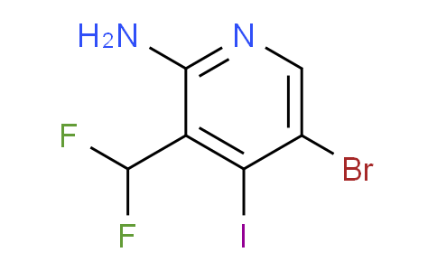 2-Amino-5-bromo-3-(difluoromethyl)-4-iodopyridine