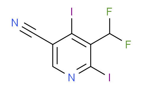 5-Cyano-3-(difluoromethyl)-2,4-diiodopyridine