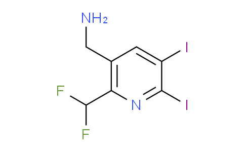 5-(Aminomethyl)-6-(difluoromethyl)-2,3-diiodopyridine