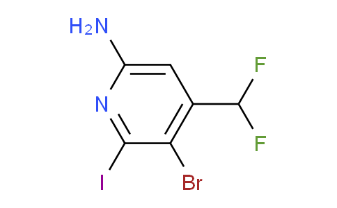 6-Amino-3-bromo-4-(difluoromethyl)-2-iodopyridine