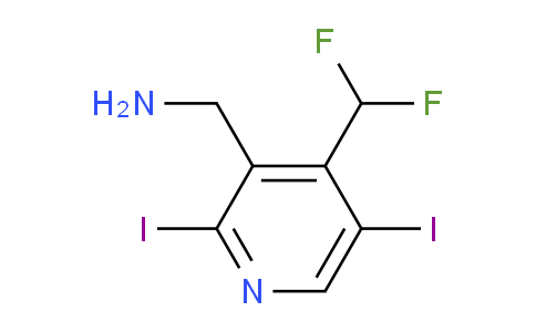 AM136542 | 1806893-62-8 | 3-(Aminomethyl)-4-(difluoromethyl)-2,5-diiodopyridine