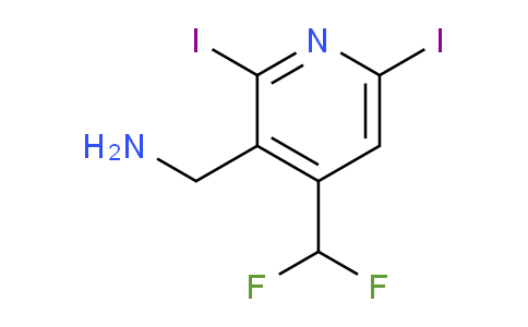 AM136543 | 1804718-14-6 | 3-(Aminomethyl)-4-(difluoromethyl)-2,6-diiodopyridine