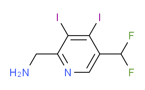 2-(Aminomethyl)-5-(difluoromethyl)-3,4-diiodopyridine