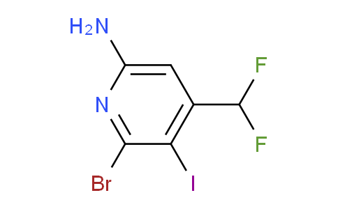 6-Amino-2-bromo-4-(difluoromethyl)-3-iodopyridine