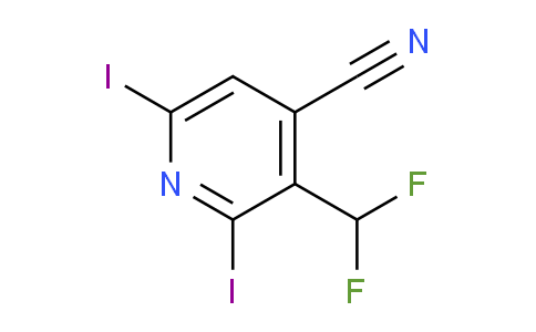 4-Cyano-3-(difluoromethyl)-2,6-diiodopyridine