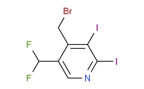 4-(Bromomethyl)-5-(difluoromethyl)-2,3-diiodopyridine