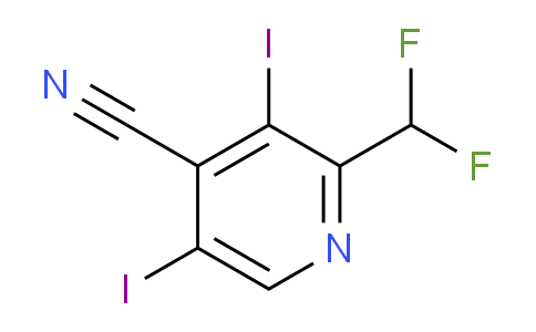 4-Cyano-2-(difluoromethyl)-3,5-diiodopyridine