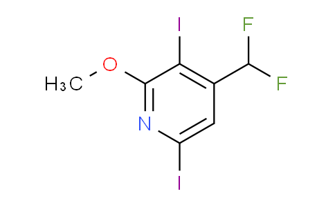 4-(Difluoromethyl)-3,6-diiodo-2-methoxypyridine