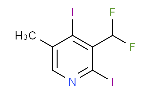 3-(Difluoromethyl)-2,4-diiodo-5-methylpyridine