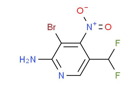 2-Amino-3-bromo-5-(difluoromethyl)-4-nitropyridine