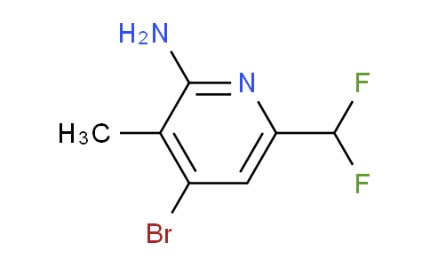 2-Amino-4-bromo-6-(difluoromethyl)-3-methylpyridine