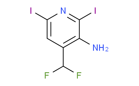 AM136587 | 1806892-32-9 | 3-Amino-4-(difluoromethyl)-2,6-diiodopyridine