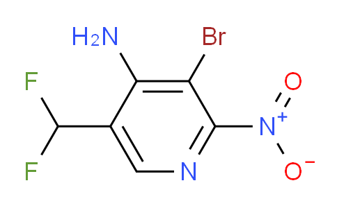 4-Amino-3-bromo-5-(difluoromethyl)-2-nitropyridine