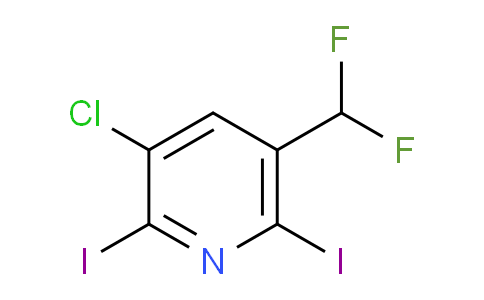 AM136603 | 1806789-65-0 | 3-Chloro-5-(difluoromethyl)-2,6-diiodopyridine