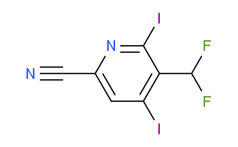 AM136616 | 1806826-49-2 | 6-Cyano-3-(difluoromethyl)-2,4-diiodopyridine