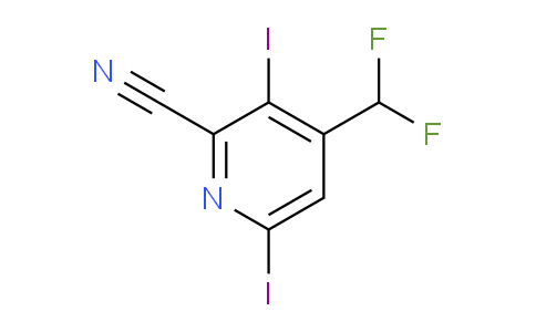 2-Cyano-4-(difluoromethyl)-3,6-diiodopyridine