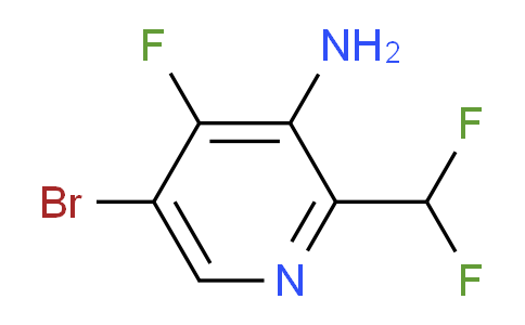 3-Amino-5-bromo-2-(difluoromethyl)-4-fluoropyridine