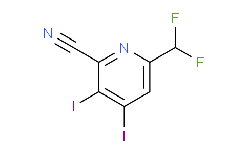 AM136625 | 1806896-07-0 | 2-Cyano-6-(difluoromethyl)-3,4-diiodopyridine