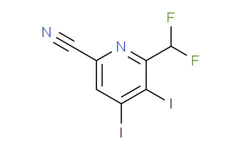 AM136626 | 1805156-40-4 | 6-Cyano-2-(difluoromethyl)-3,4-diiodopyridine