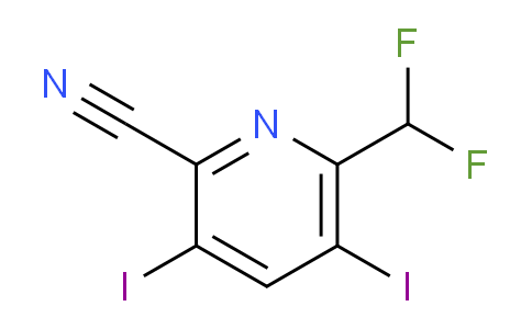 AM136629 | 1806824-02-1 | 2-Cyano-6-(difluoromethyl)-3,5-diiodopyridine