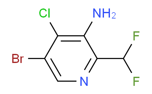 3-Amino-5-bromo-4-chloro-2-(difluoromethyl)pyridine