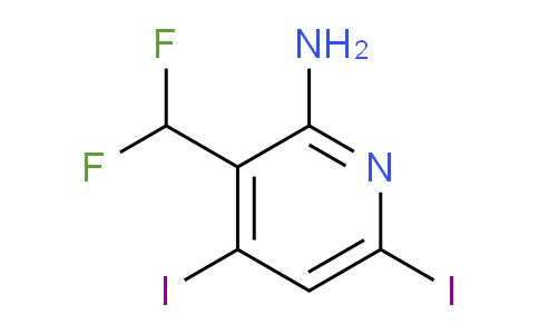 2-Amino-3-(difluoromethyl)-4,6-diiodopyridine