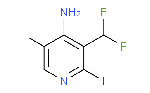 4-Amino-3-(difluoromethyl)-2,5-diiodopyridine