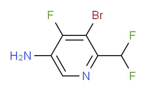 5-Amino-3-bromo-2-(difluoromethyl)-4-fluoropyridine